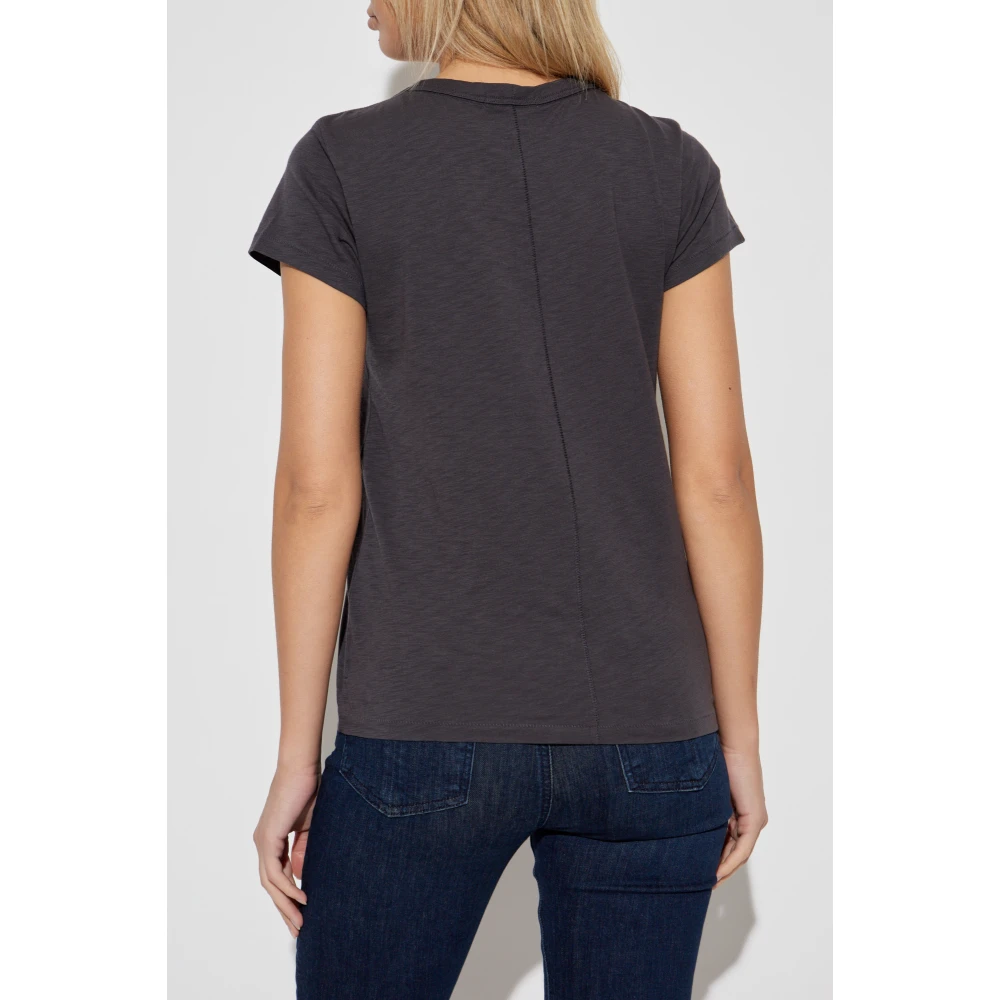 Rag & Bone Top Slub Gray Dames