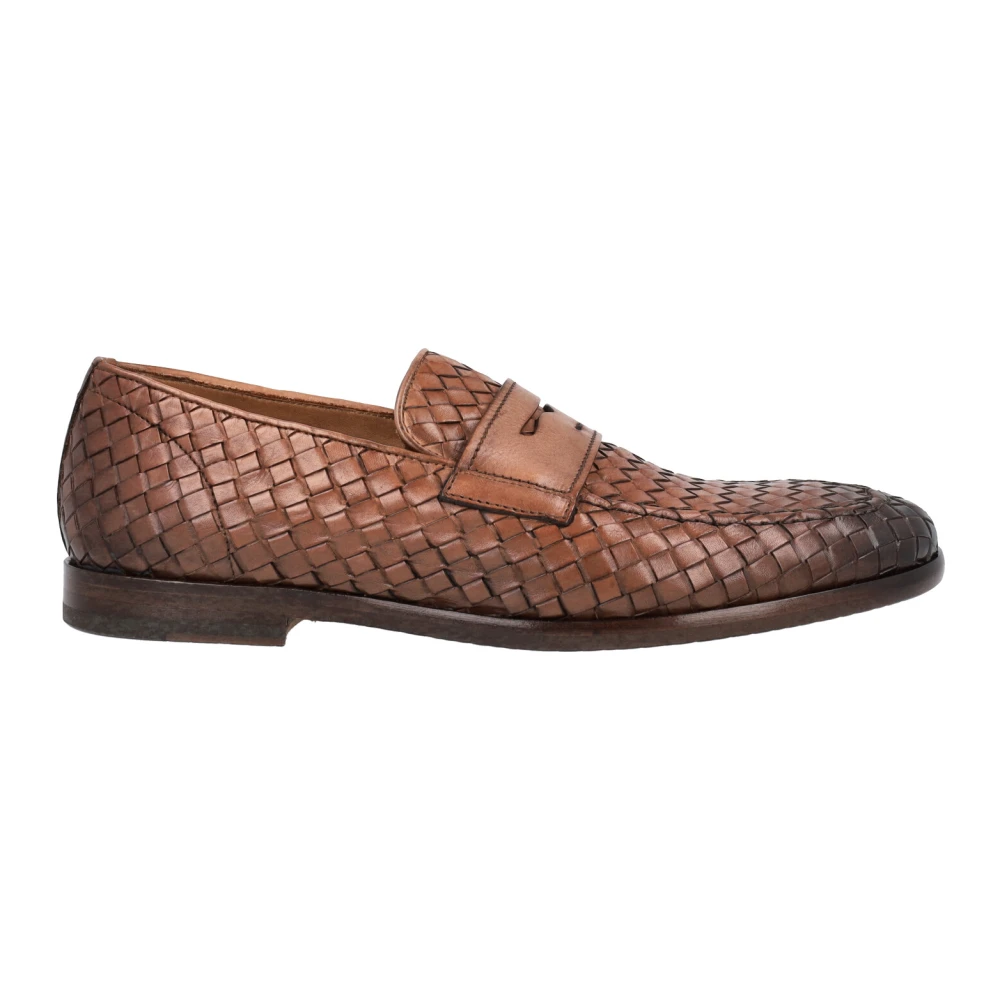 Doucal's Men's Brown Leather Moccasins For - Loafers - 9 Uk - Shoes