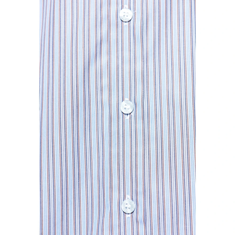 ETRO Overhemd met gestreept patroon Blue Heren