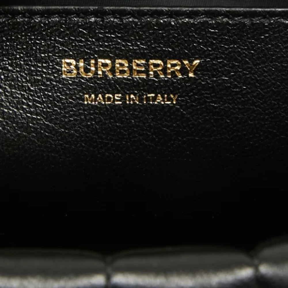 Burberry Vintage Pre-owned Leather totes Black Dames