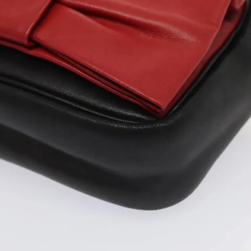 Prada Vintage Pre-owned Leather prada-bags Red Dames