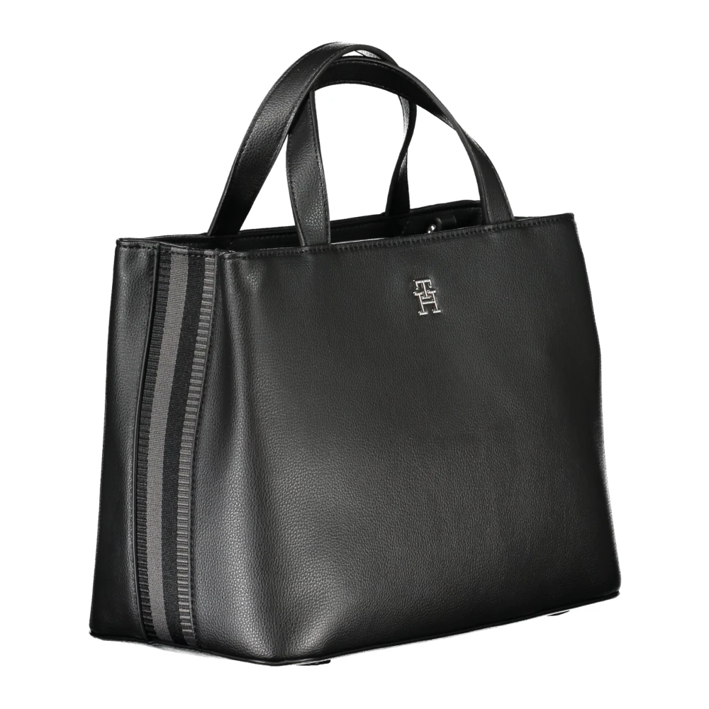 Tommy Hilfiger Zwarte Dames Handtas met Verstelbare Band Black Dames