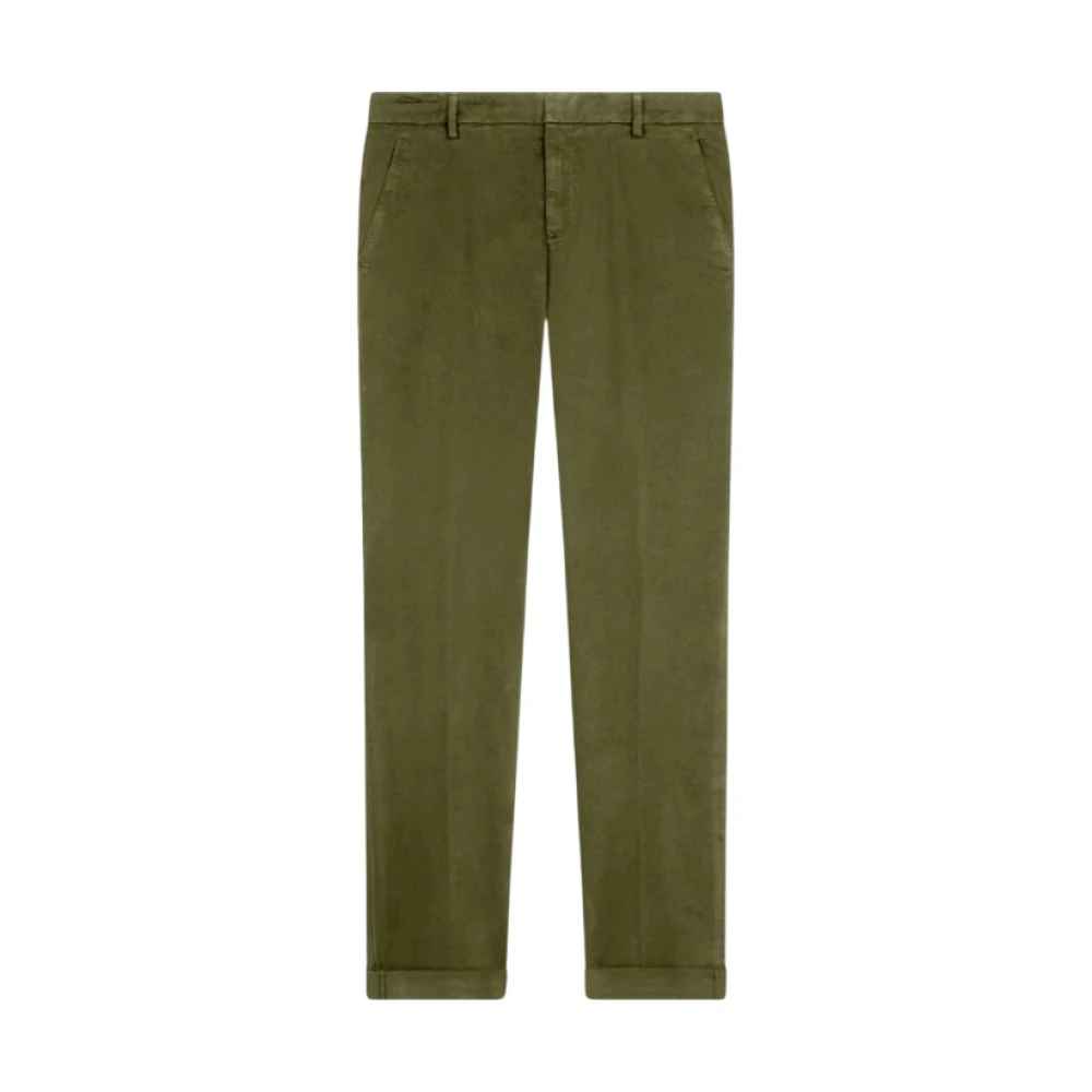 Dondup Uomo Verde Pantaloni Slim-Fit Gaubert