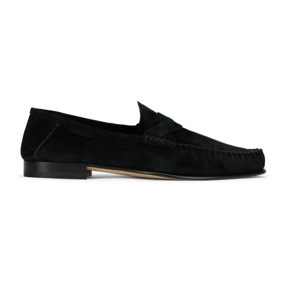 Tom Ford Men's Black Ripley Moccasin - Loafers - 11 Uk - Shoes