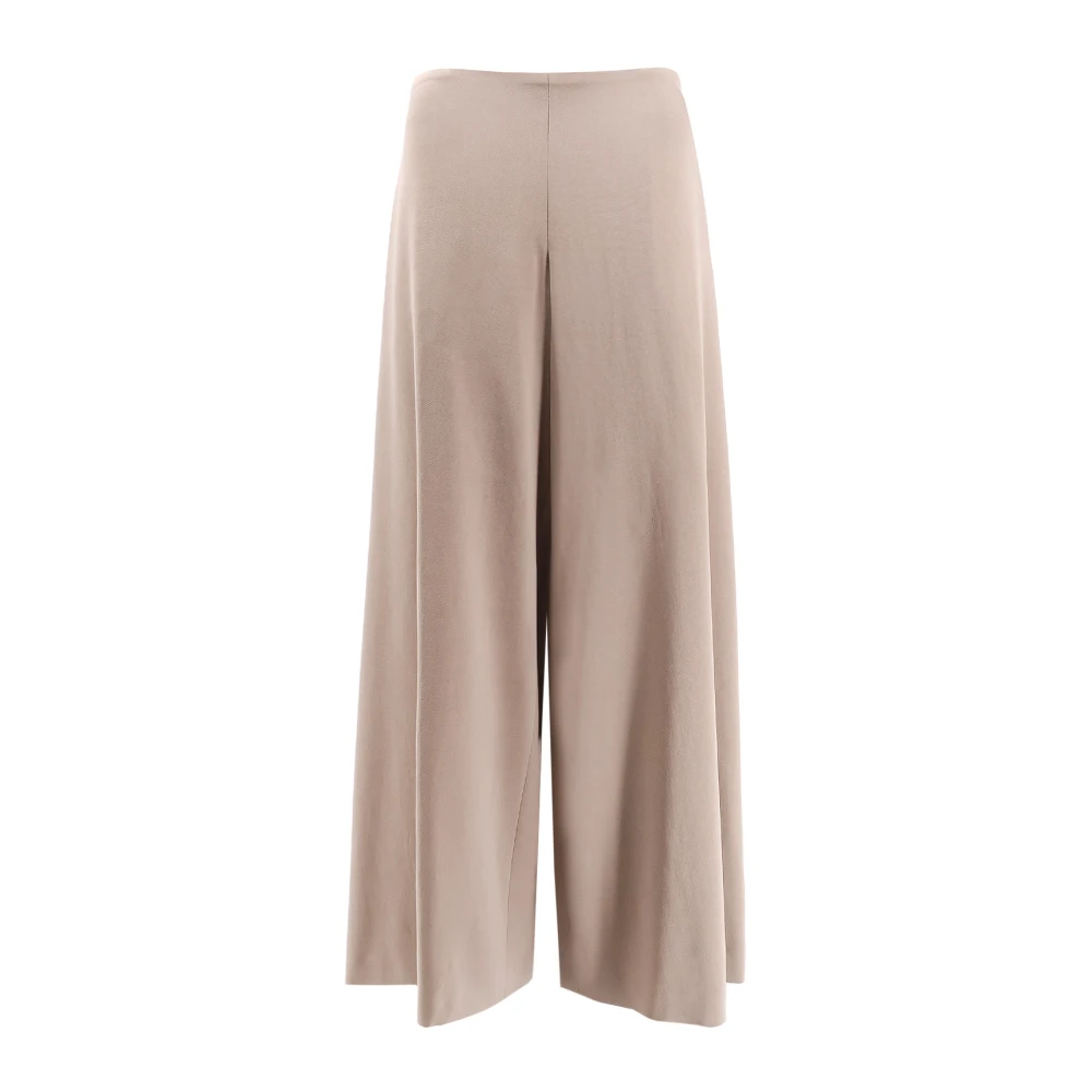 The Row Hoge taille wol uitlopende broek Gray Dames