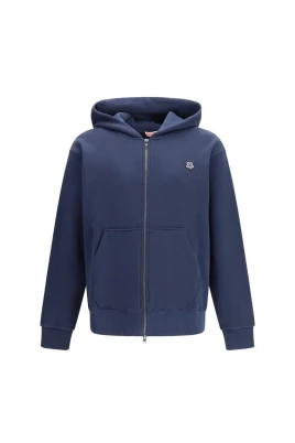 Boke Flower Broderad Zip Hoodie