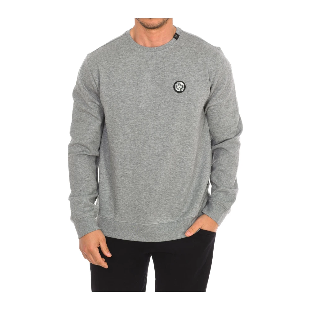 Plein Sport Ronde Hals Sweatshirt met Brand Insignia Gray Heren