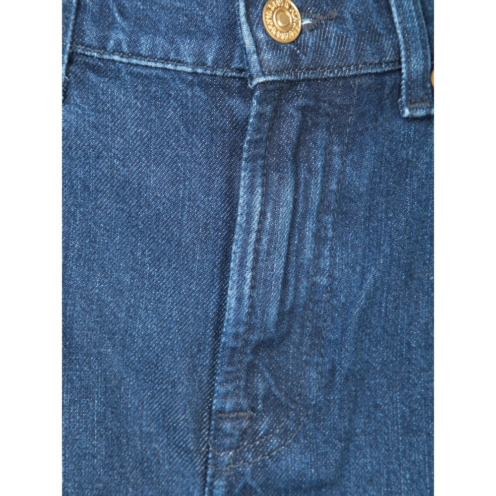 7 For All Mankind Blauwe Denim Jeans Upgrade Moderne Vrouw Blue Dames