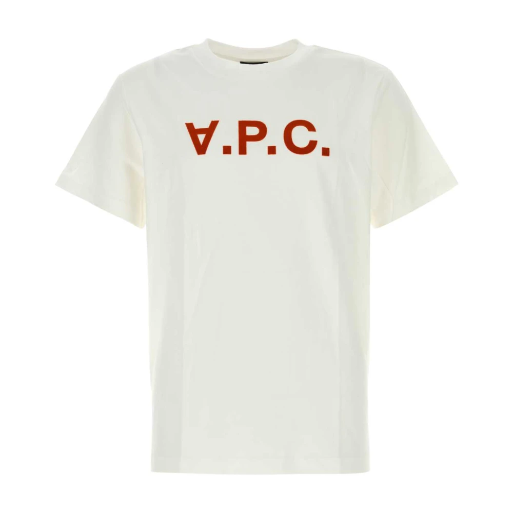 A.p.c. Klassiek Wit Katoenen T-shirt White Heren