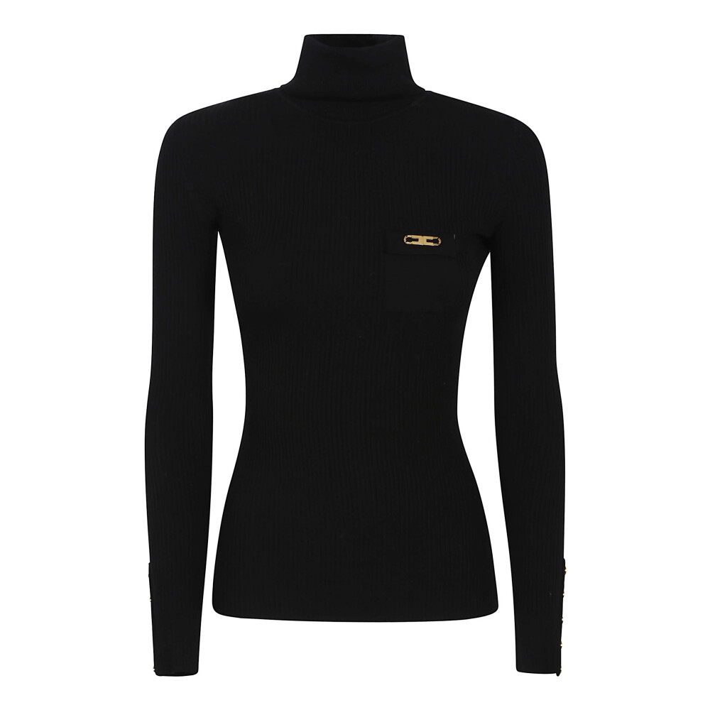 オールインワン・サロペット ELISABETTA FRANCHI Elisabetta Franchi Sweaters Black Elisabetta Franchi Knitted Jumpsuit | Black | FARFETCH
