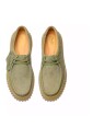 chaussure-a-lacets-verte-pour-femmes