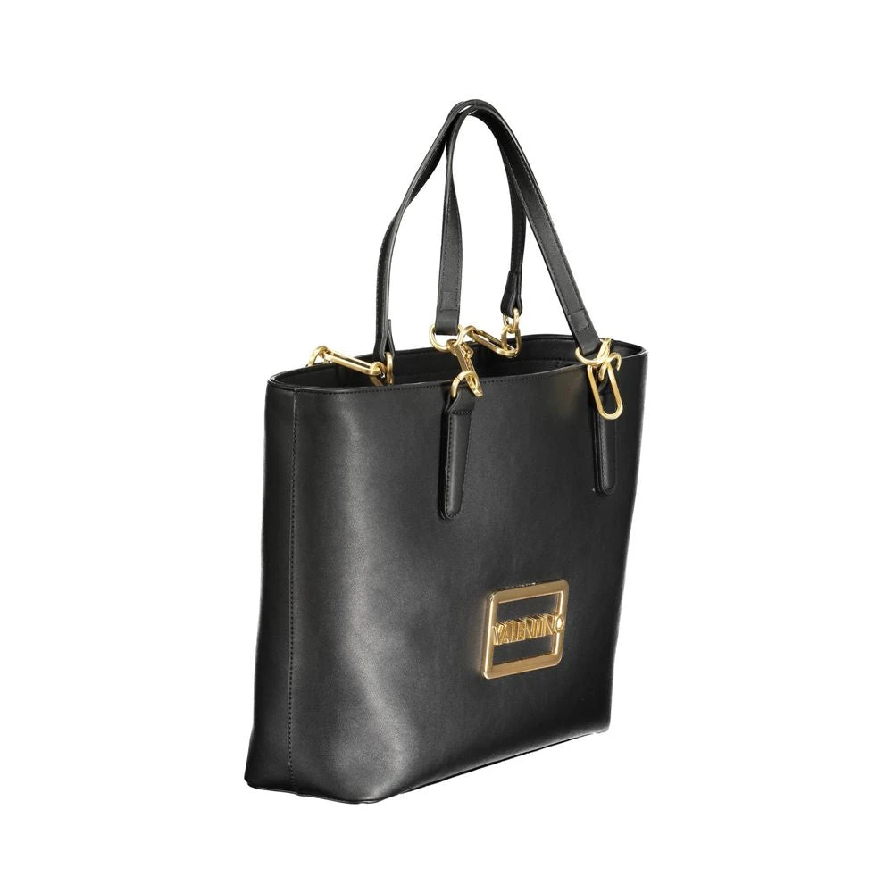 Valentino by Mario Valentino Zwarte polyethyleen schoudertas met verstelbare riem Black Dames