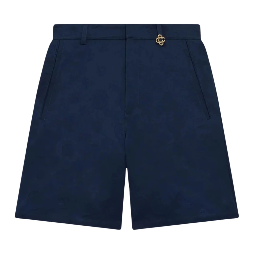 Casablanca , Casual Shorts, Male, Blue, M, Monogram Shorts