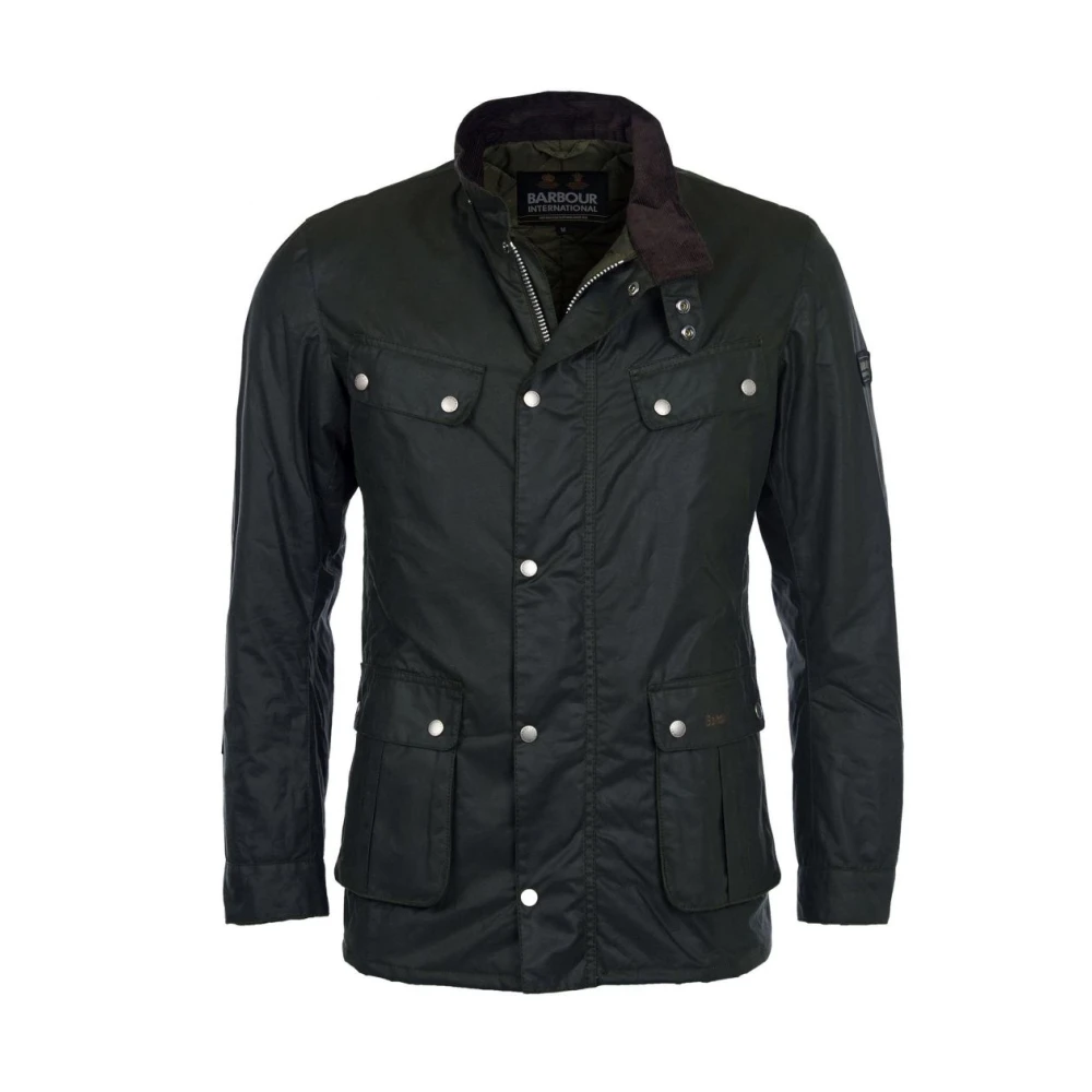 Barbour Duke Vaxad Motorcykeljacka Green, Herr