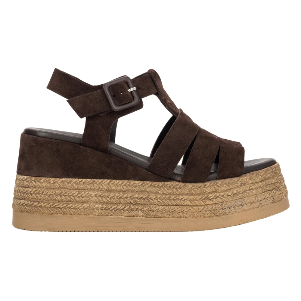 Estro Brown Wedges, Female, 6 Uk, Wedge Sandals