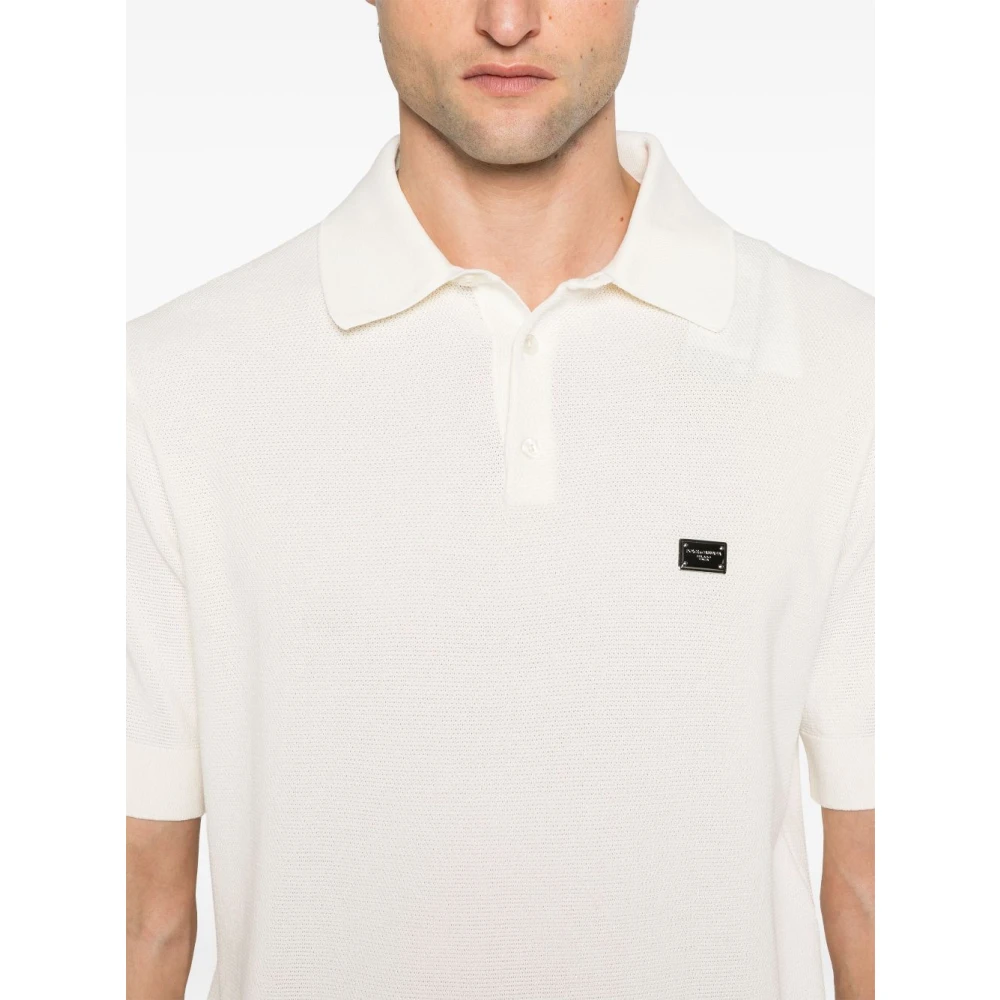 Dolce & Gabbana Wit T-shirt en Polo White Heren