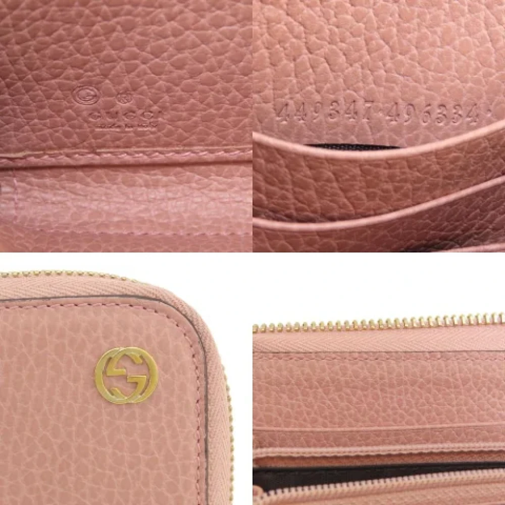 Gucci Vintage Pre-owned Leather wallets Pink Dames