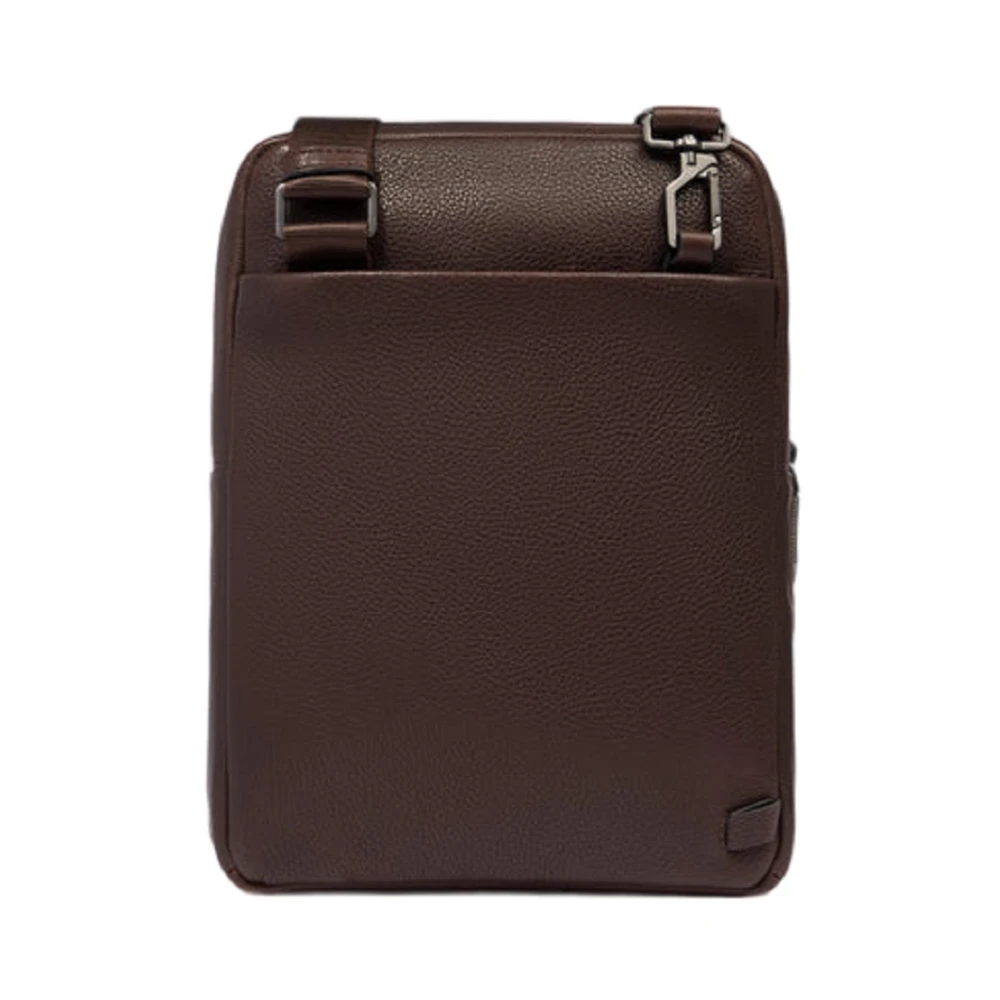 Piquadro Donkerbruine Crossbody Tas met iPad Zak Brown Heren