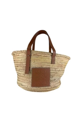 Pre-owned Raffia Tote Bag