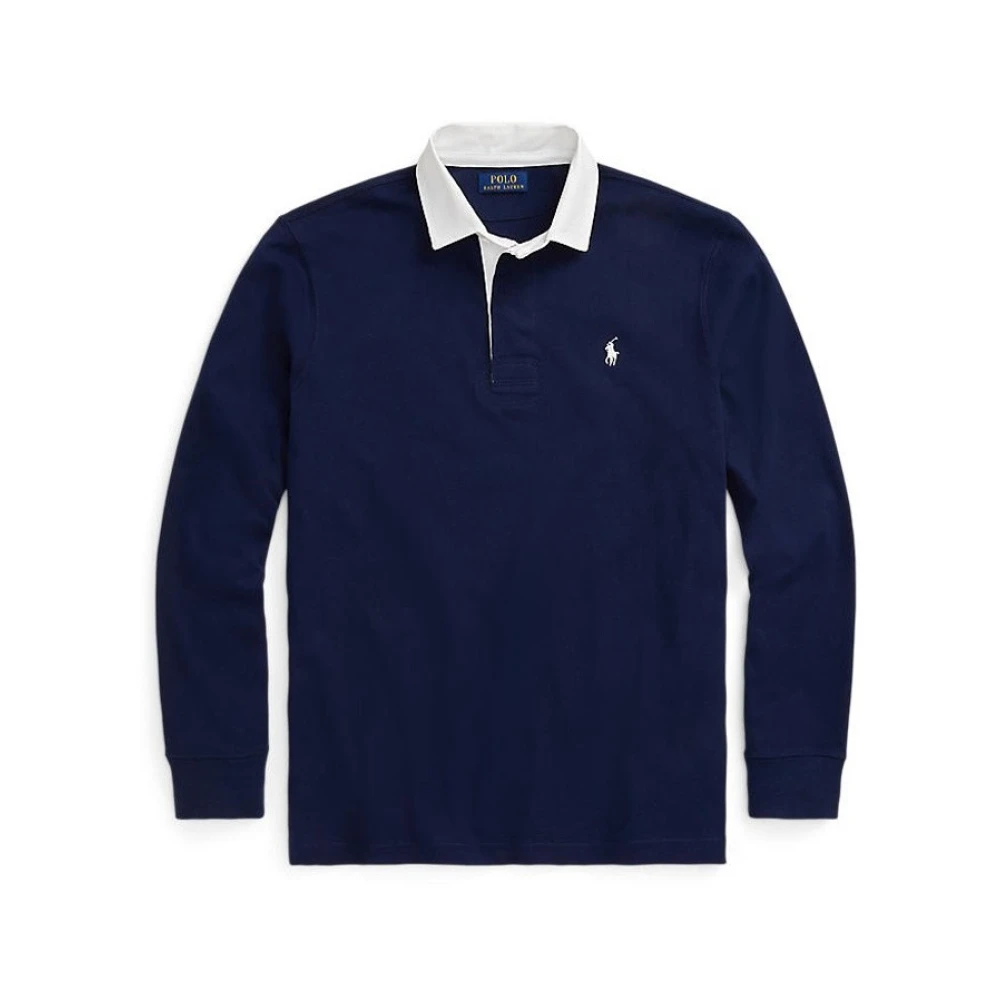Ralph Lauren Blauw poloshirt met geborduurd logo Blue Heren