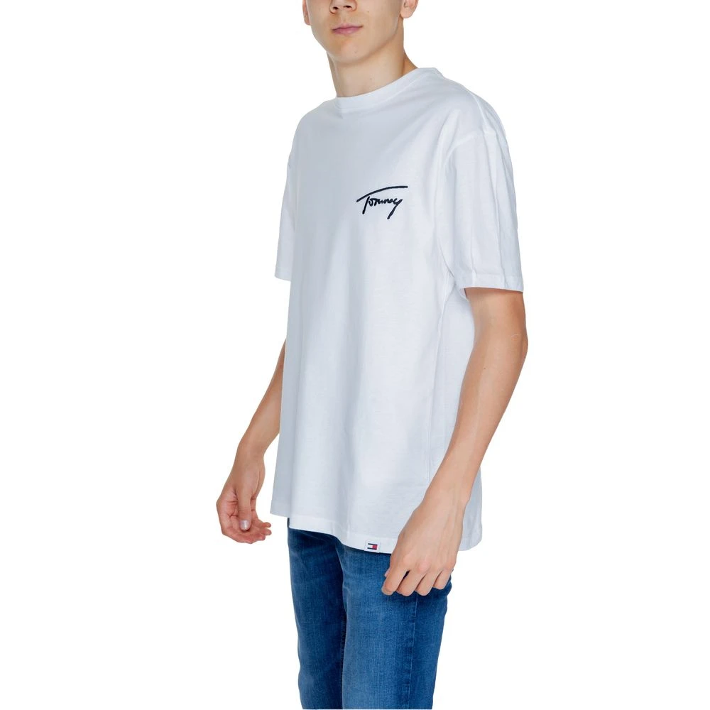 Tommy Jeans Heren T-shirt van gerecycled katoen Lente Zomer Collectie White Heren