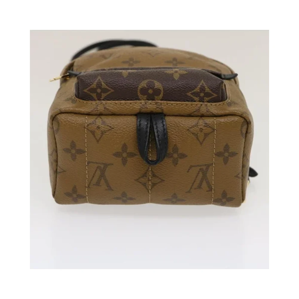 Louis Vuitton Vintage Tweedehands Wit Canvas Louis Vuitton Palm Springs Brown Dames