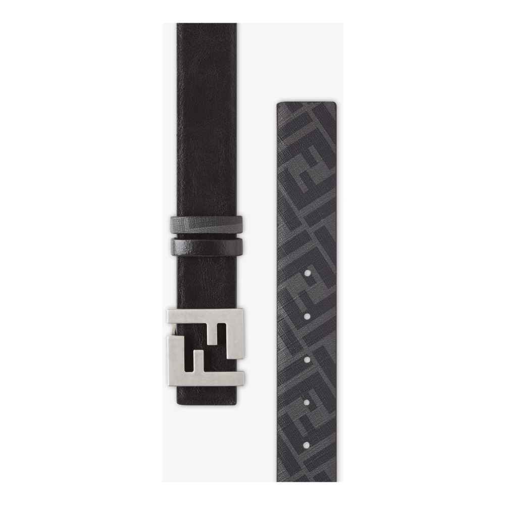 Fendi Studded omkeerbare riem met FF Squared Black Heren