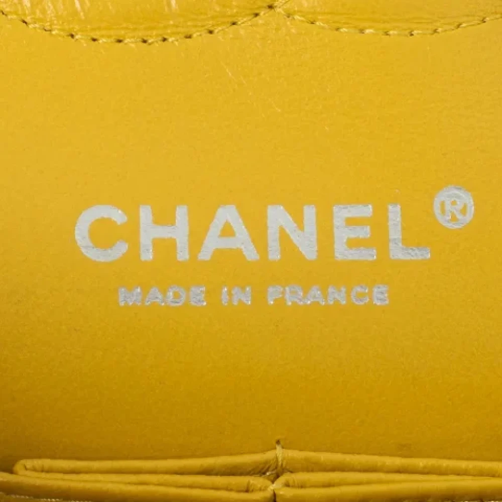 Chanel Vintage Pre-owned Leather chanel-bags Yellow Dames