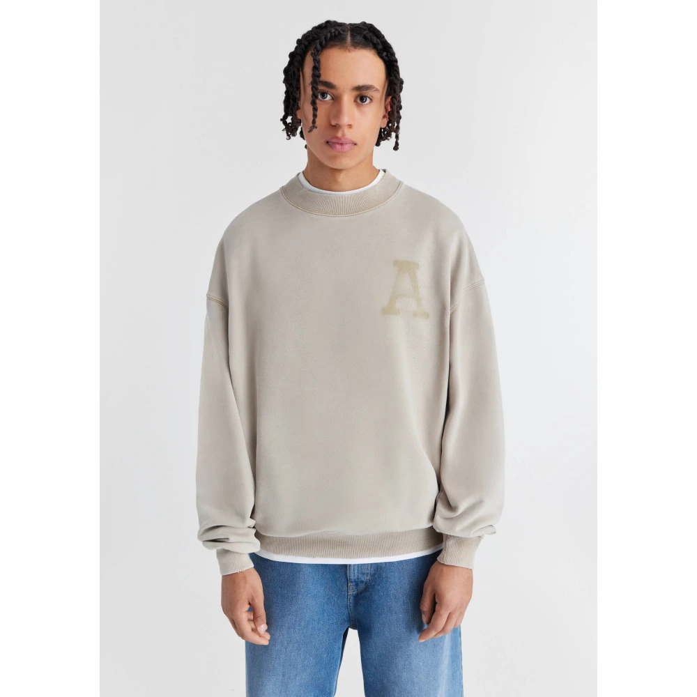 Axel Arigato State Washed Sweatshirt Brown Heren