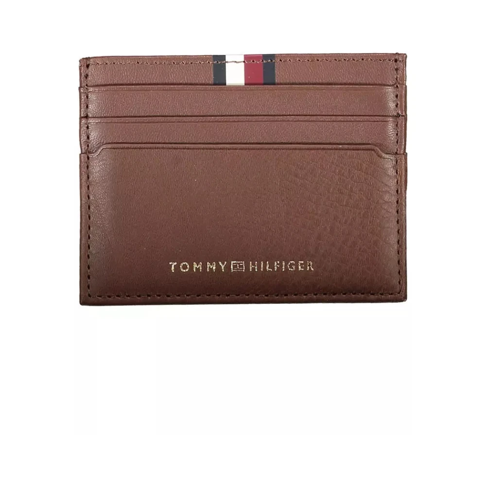 Tommy Hilfiger Heren Bruine Portemonnee met Kaarthouder Brown Heren