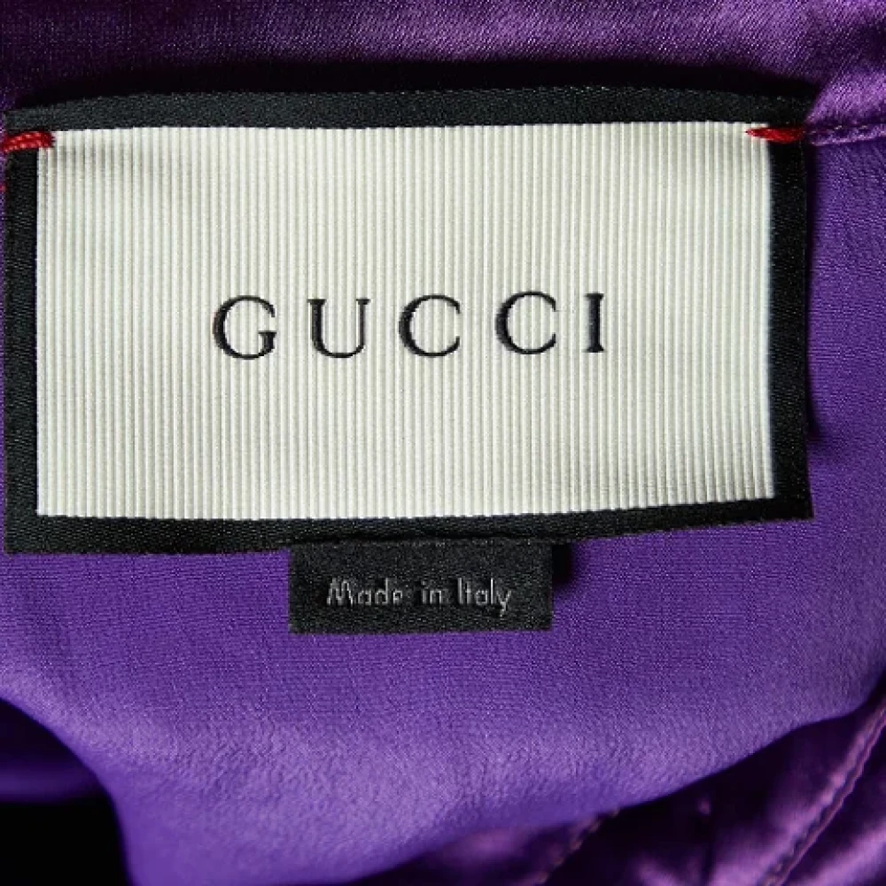 Gucci Vintage Pre-owned Lace dresses Purple Dames