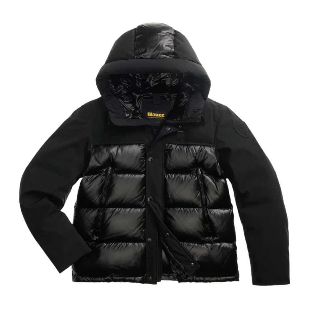 Blauer Usa Herren Schwarz Daunenjacken, Gr. L - Bild 6