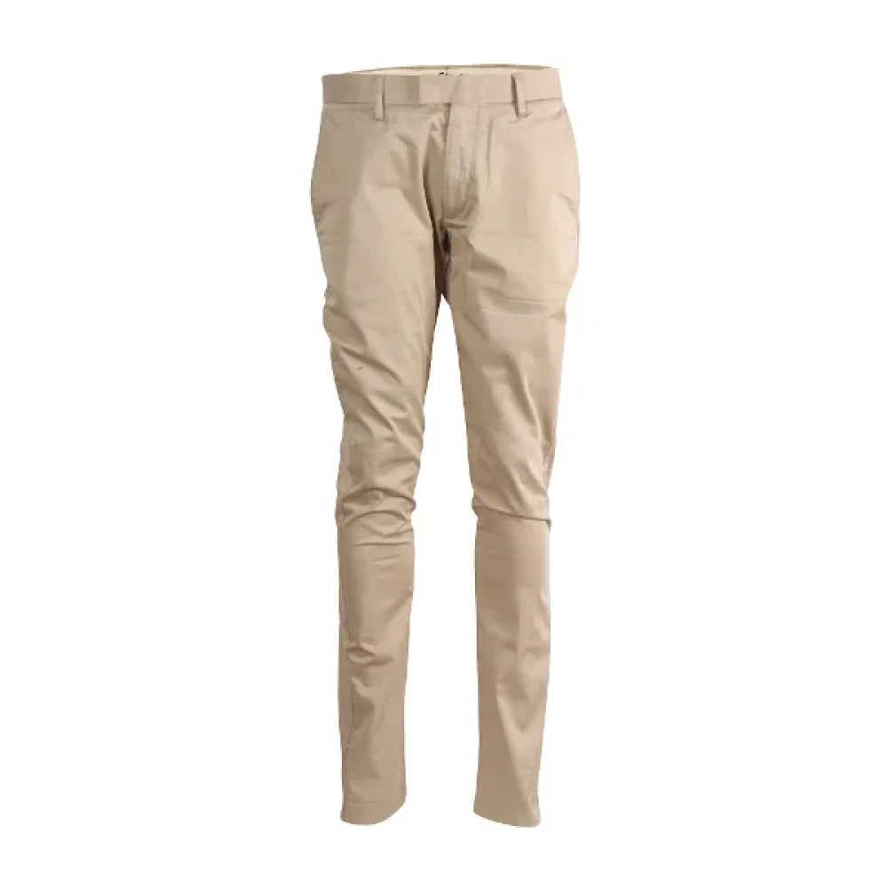 Acne Studios Pre-owned Cotton bottoms Beige Heren