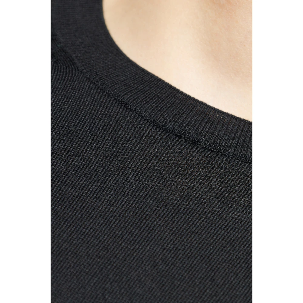 Tom Ford Katoenen trui met ronde halslijn Black Heren