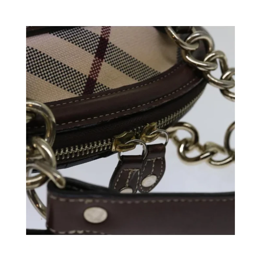 Burberry Vintage Pre-owned Cotton handbags Beige Dames