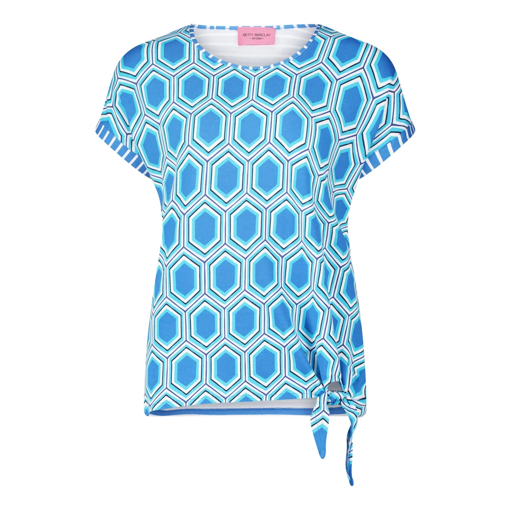 Betty Barclay Casual Shirt met Strik Blue Dames