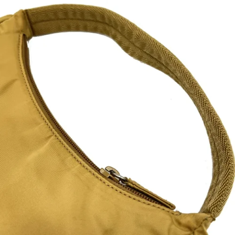 Prada Vintage Pre-owned Nylon prada-bags Yellow Dames
