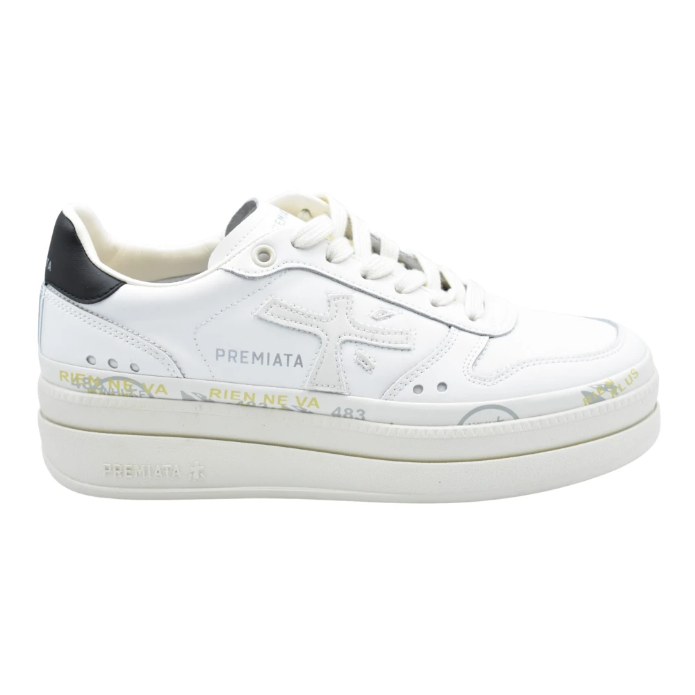 Premiata Micol Veterschoenen Dames Schoenen Wit