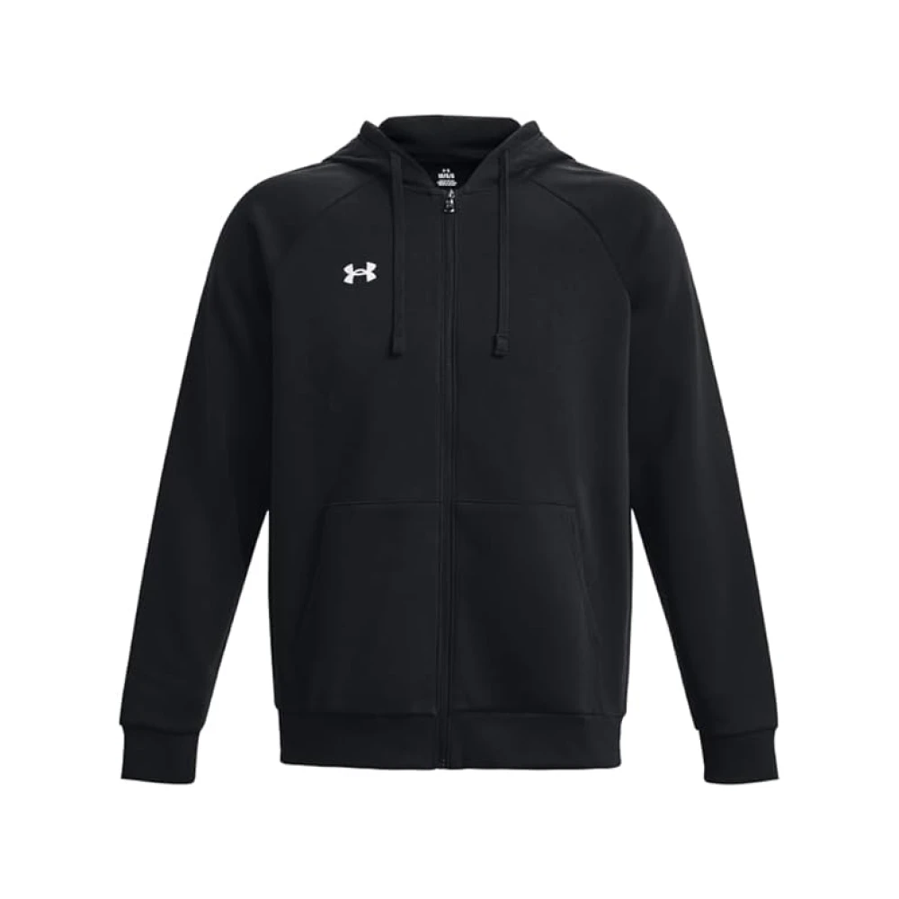 Under Armour Men's Black Zip-Throughs, Xl, Rival Fleece Hoodie Full-Zip