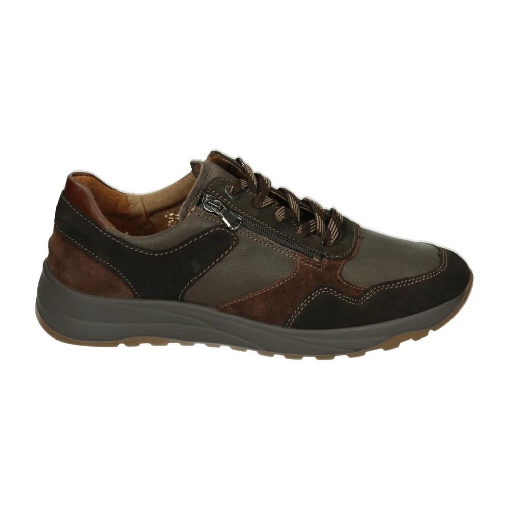 Waldläufer Casual Bruine Leren Schoenen Heren Schoenen