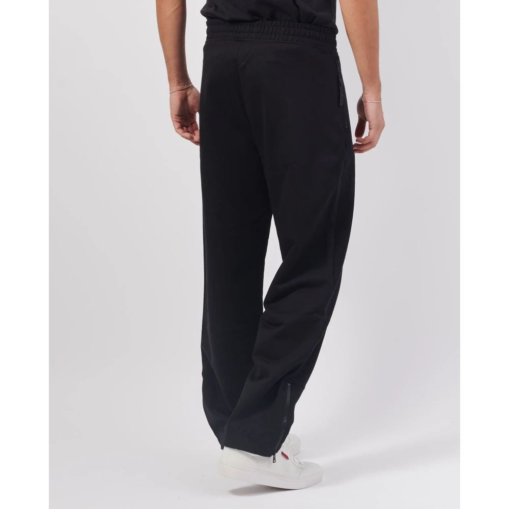 Hugo Boss Zwarte elastische taille broek Black Heren