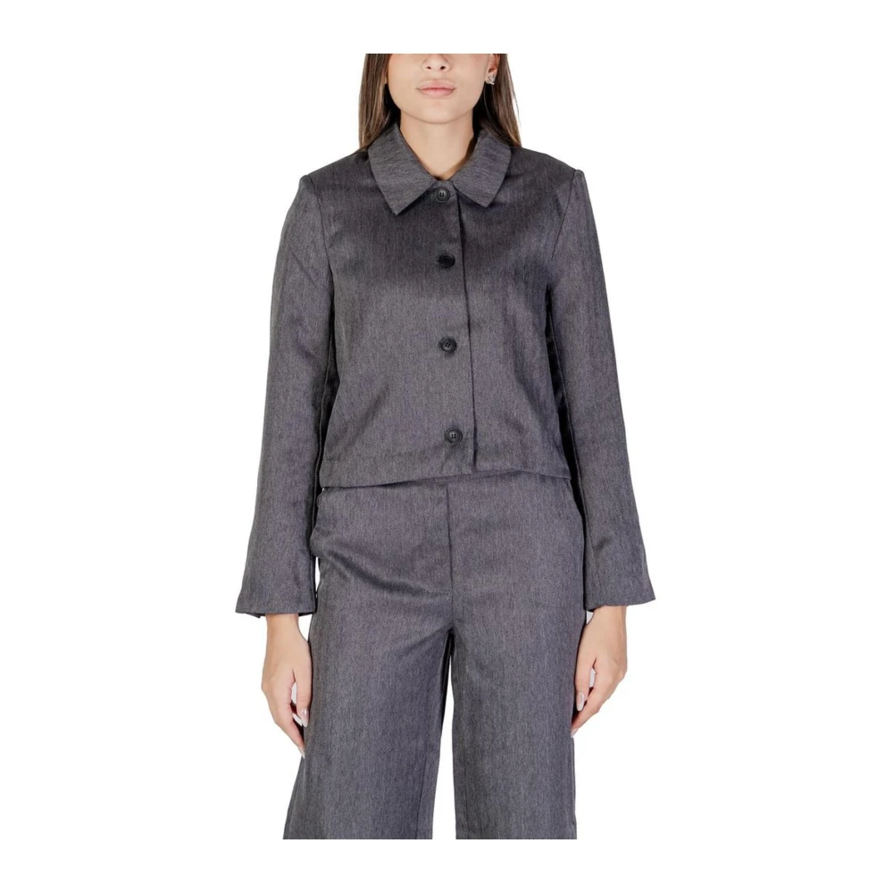 Jacqueline de Yong Polyester Blazer Collectie voor Vrouwen Gray Dames
