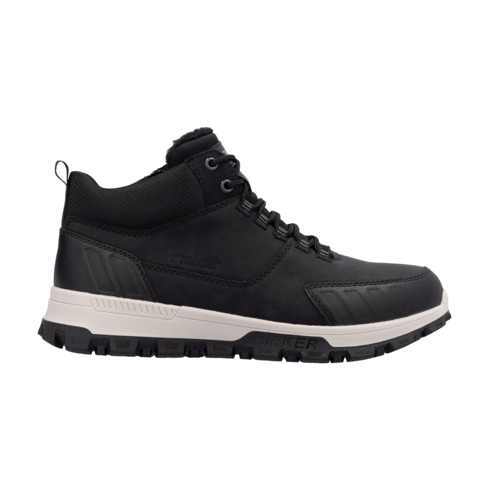 Rieker Men's Black Ankle Boots - Lace-Up Boots - 11 Uk - Shoes