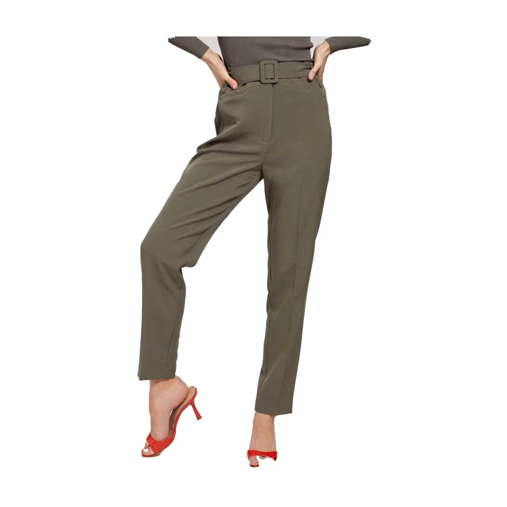 Guess Stijlvolle Broeken voor Mannen en Vrouwen Green Dames