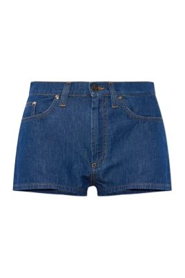 Chambray Denim Mini Shorts