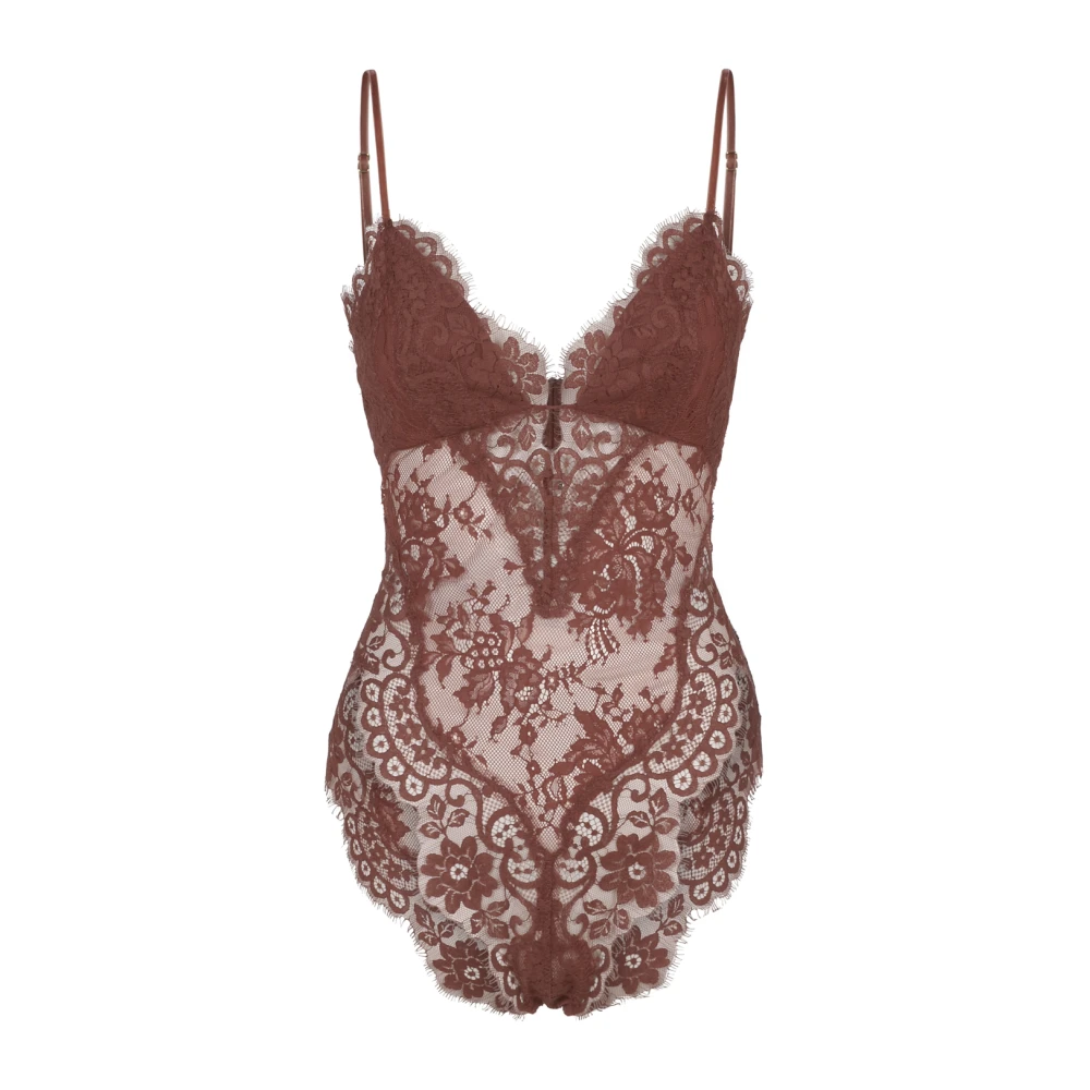 Zimmermann Kanten Teddy Top Brown Dames