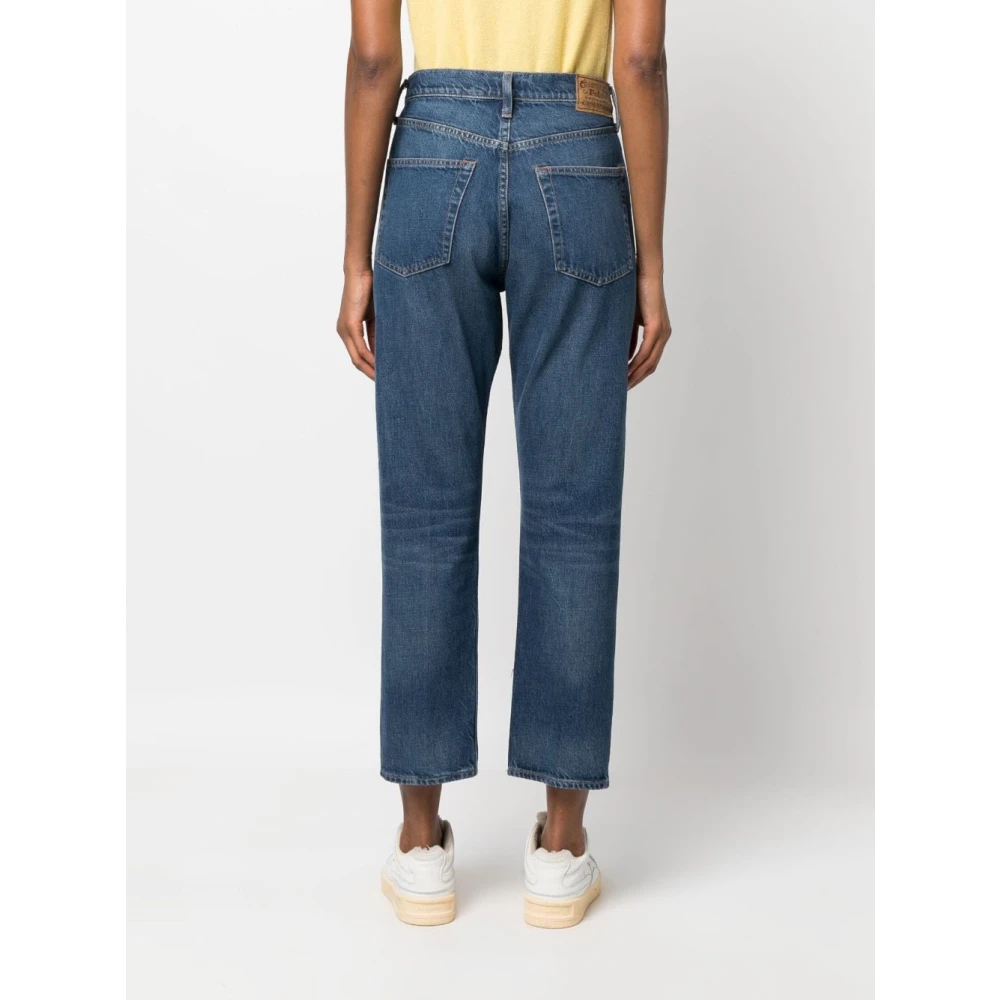 Polo Ralph Lauren Cropped Straight Jeans Blue Dames