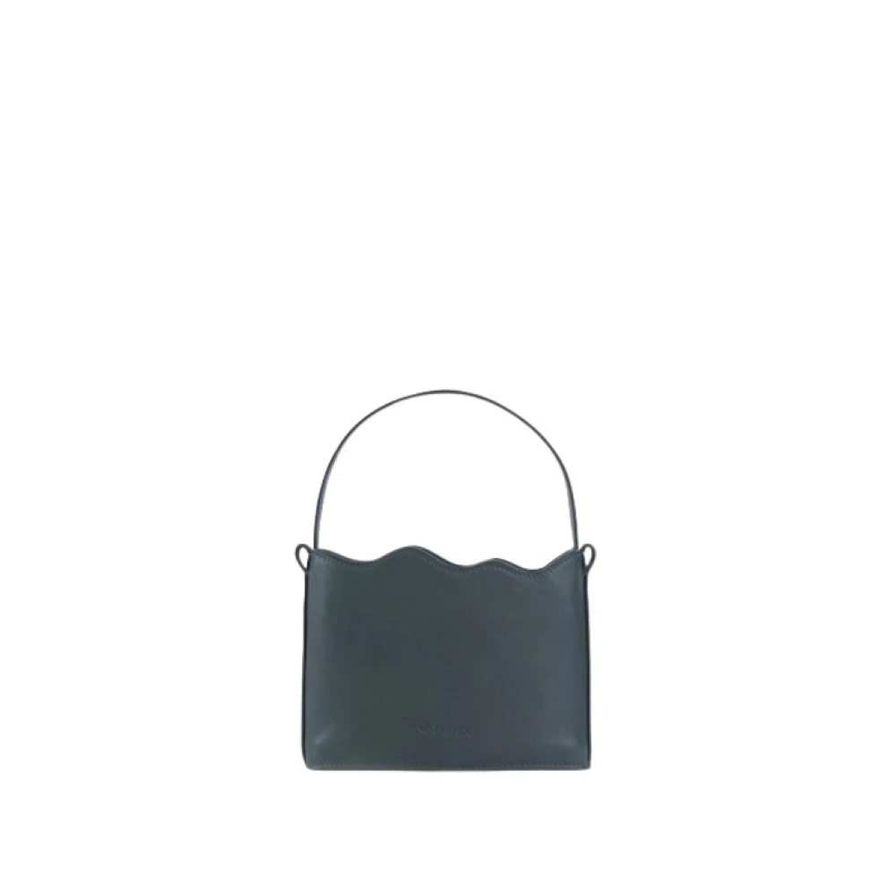 Malababa Elegante Leren Handtas Geïnspireerd door de Zee Blue Dames