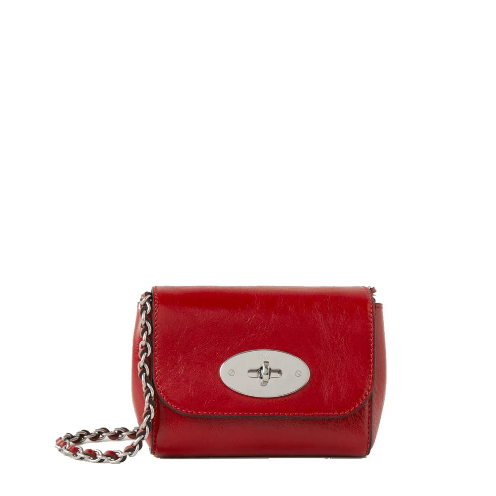 Mulberry Micro Lily Rode Leren Handtas Red Dames