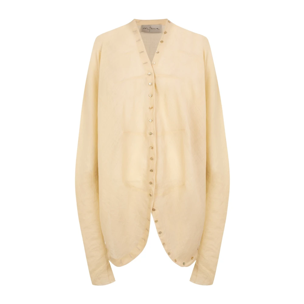 Cortana Beige Piano Blouse - Female - Blouses - S - Blouses & Shirts